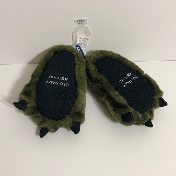 Old Navy toddler boys plush Dino slippers - Picture 3 of 4